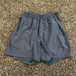 Lululemon Blue Pace Breaker Linerless Short 5”